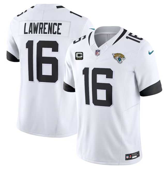 Men & Women & Youth Jacksonville Jaguars #16 Trevor Lawrence White 2023 F.U.S.E With 3- Star C Patch Vapor Untouchable Limited Football Stitched Jersey,We sell and wholesale Men & Women & Youth Jacksonville Jaguars #16 Trevor Lawrence White 2023 F.U.S.E With 3- Star C Patch Vapor Untouchable Limited Football Stitched Jersey on line form chian!